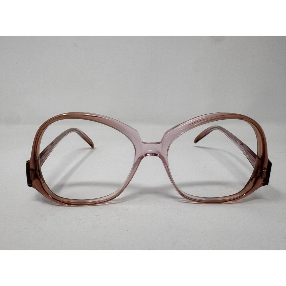 Vintage Lozza Yuma 53-18-140 Eyeglass Frames Pink Oversized Italy 1970s New Old